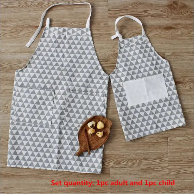 Matching Cotton Linen Aprons