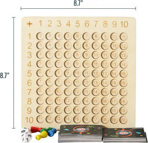 Hölzerne Montessori-Mathematiktafel