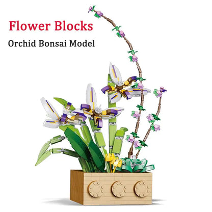 Flower Orchid Building Blocks