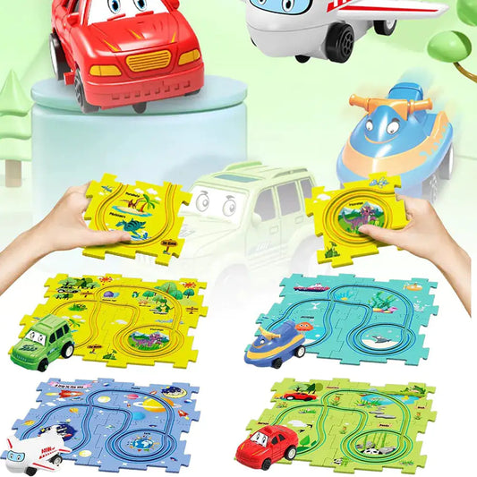 Lern-Puzzle-Rennauto für Kinder