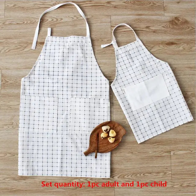 Matching Cotton Linen Aprons