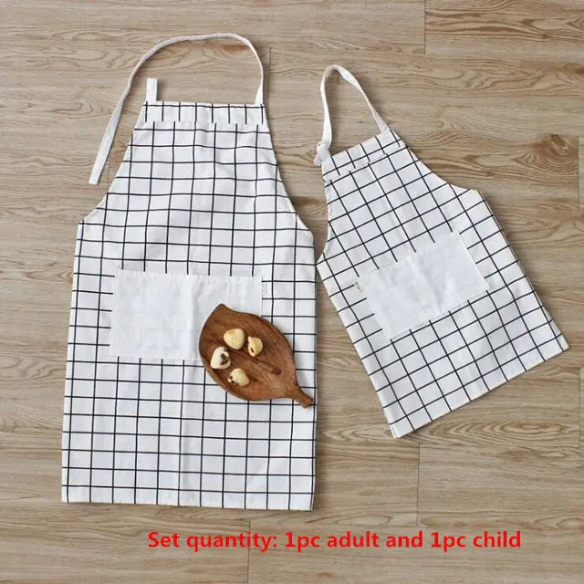 Matching Cotton Linen Aprons