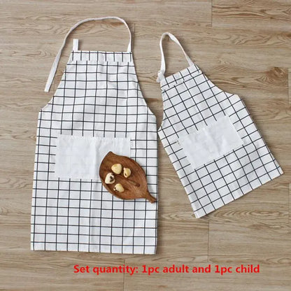 Matching Cotton Linen Aprons