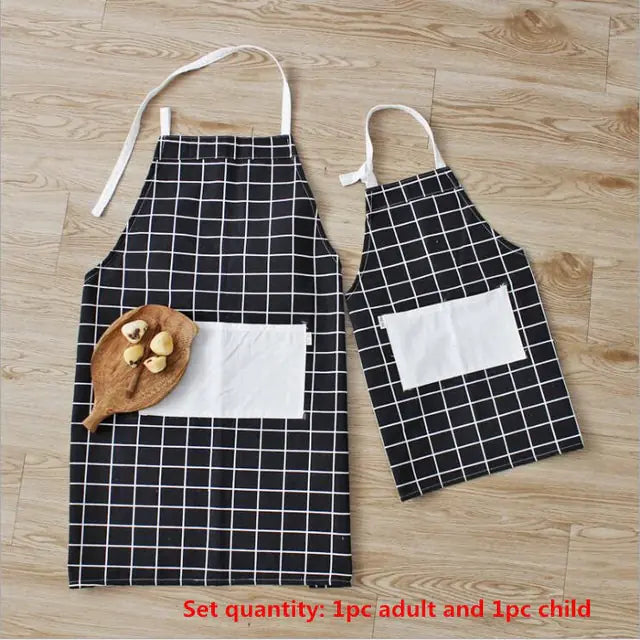 Matching Cotton Linen Aprons