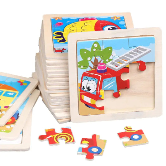 Kids Wooden 3D Puzzle Toys