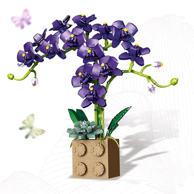 Flower Orchid Building Blocks